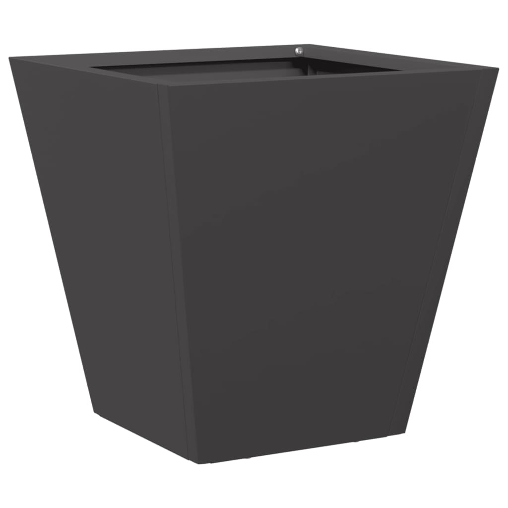 Plantekasse svart 30x30x30 cm stål