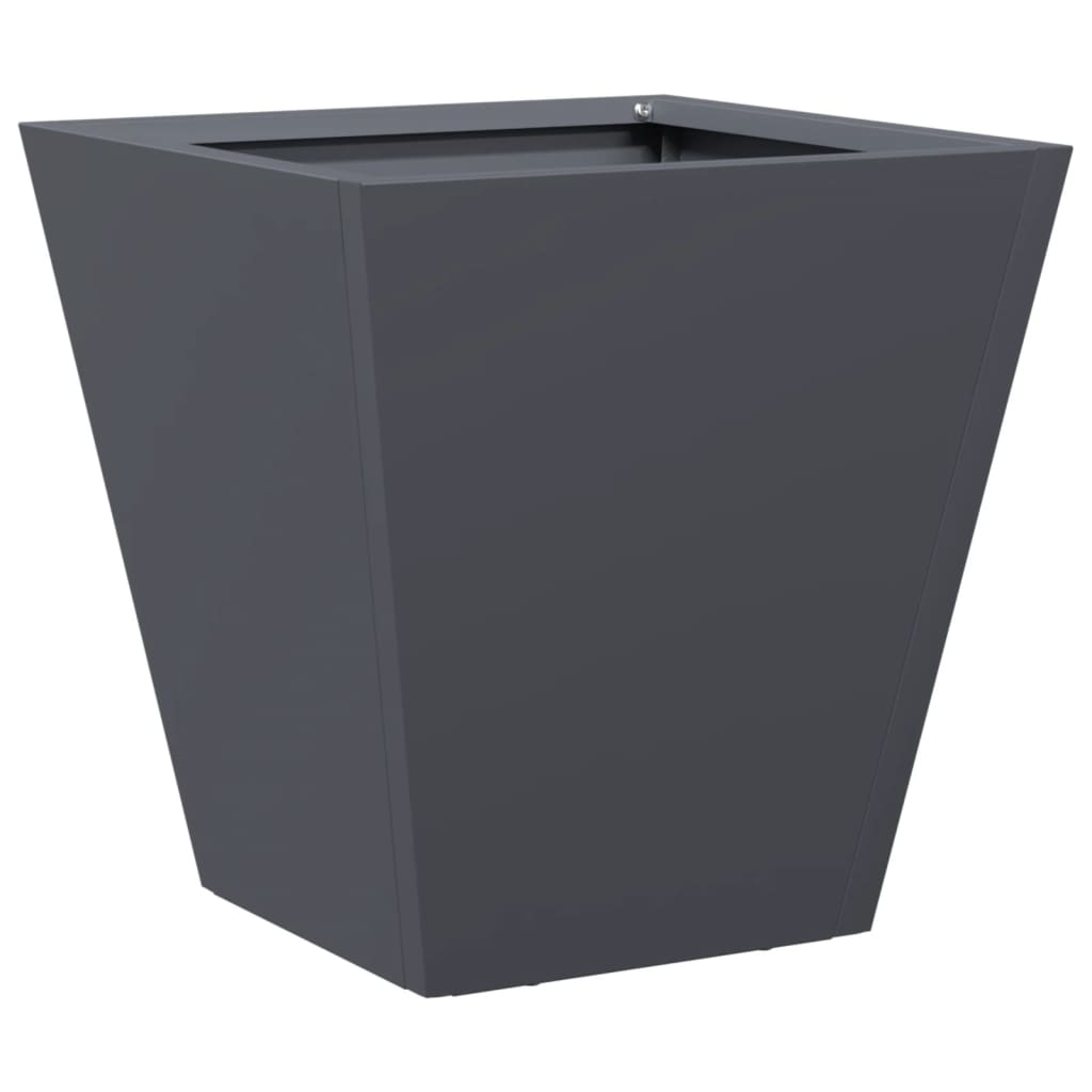 Plantekasser 2 stk antrasitt 30x30x30 cm stål