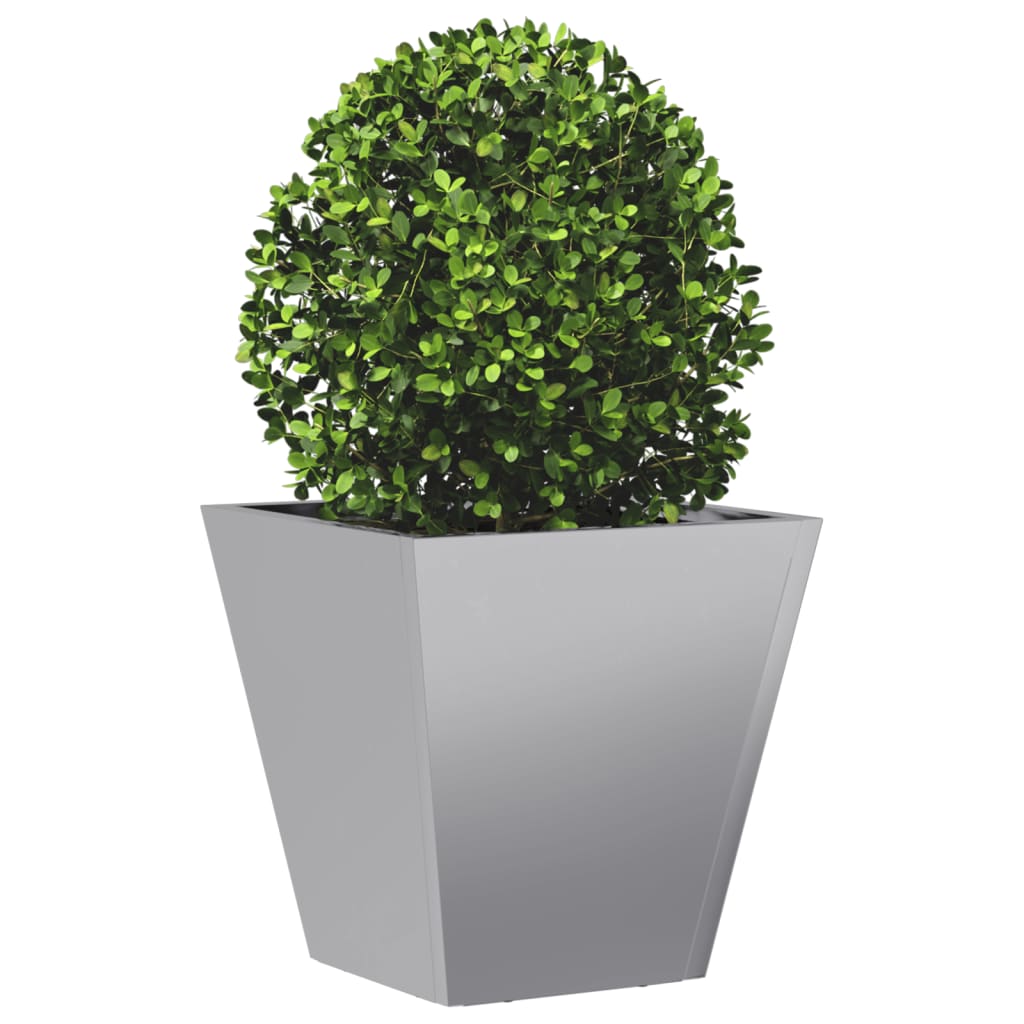 Plantekasser 2 stk 30x30x30 cm galvanisert stål