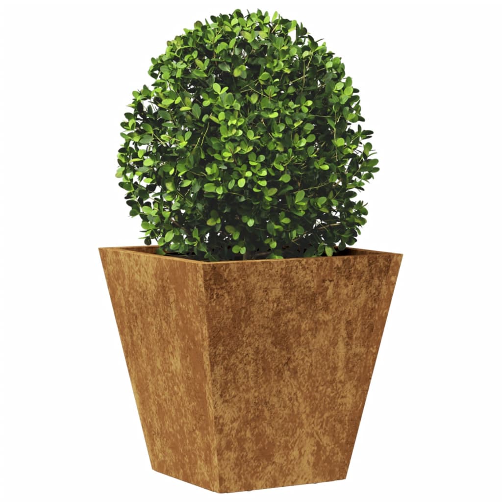 Hageplantekar 30x30x30 cm oksidert stål