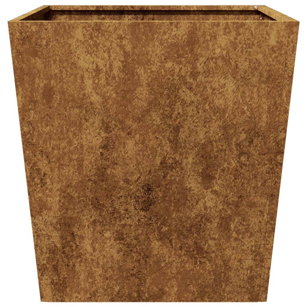 Hageplantekar 50x50x50 cm oksidert stål