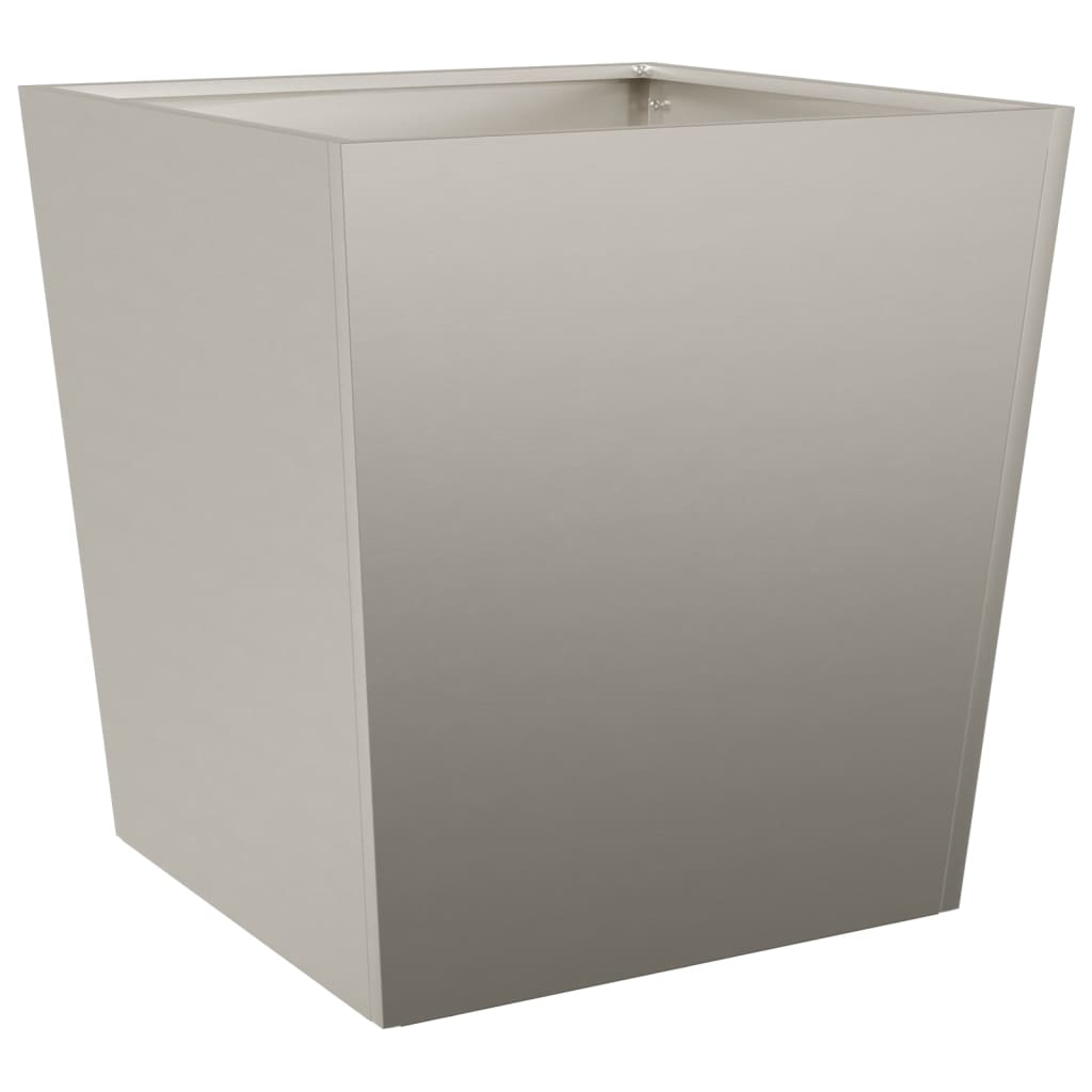 Hageplanter 2 stk 50x50x50 cm oksidert stål