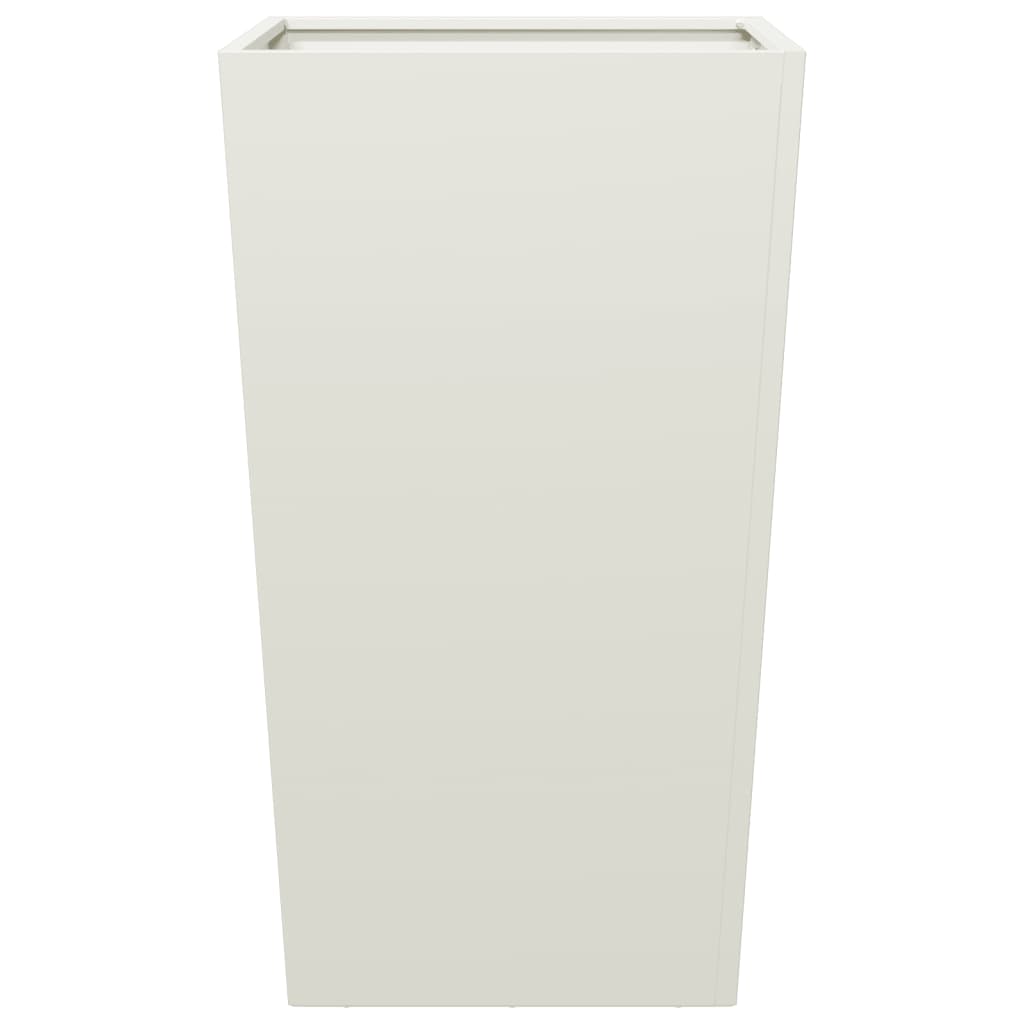 Plantekasse hvit 45x45x75 cm stål