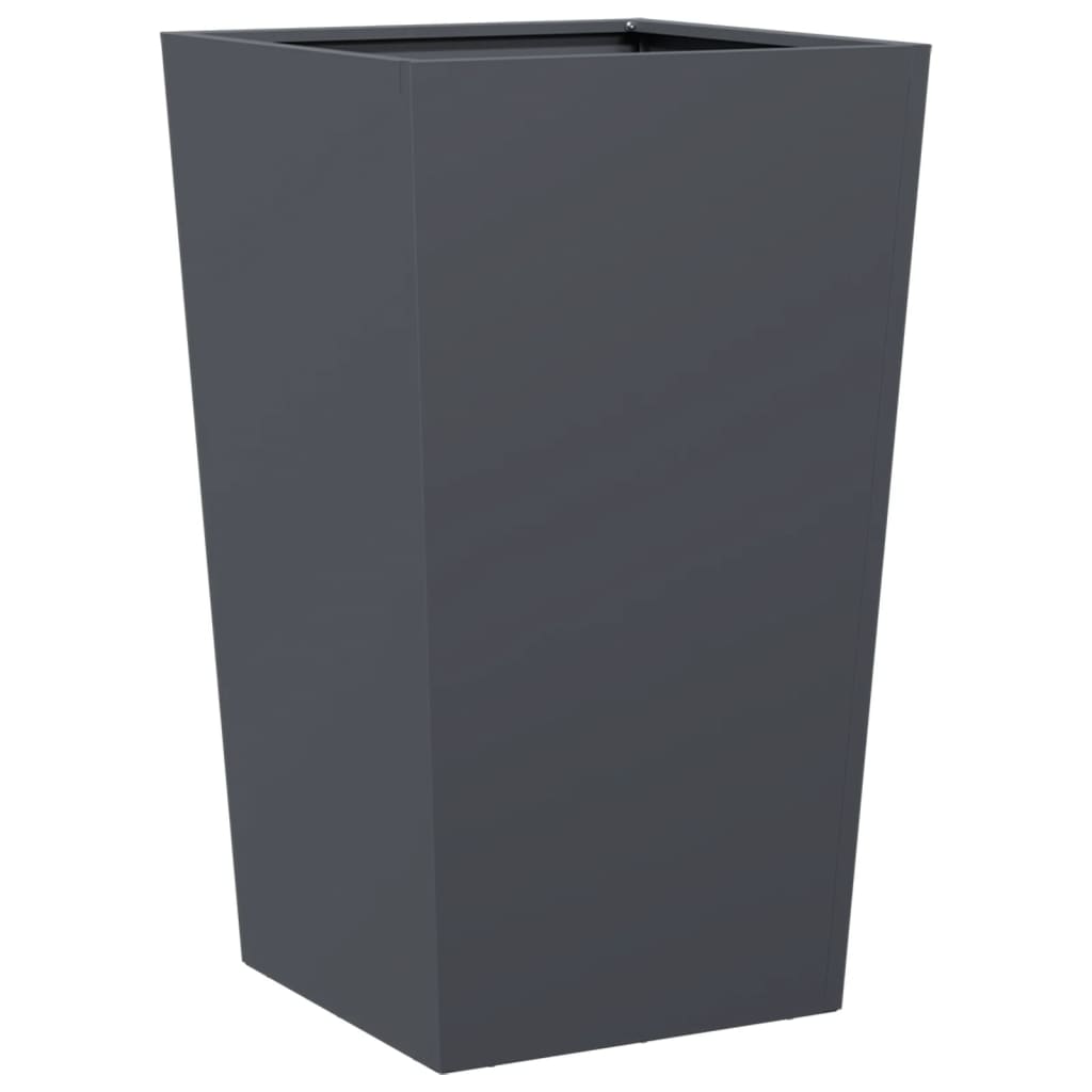 Plantekasse antrasitt 45x45x75 cm stål