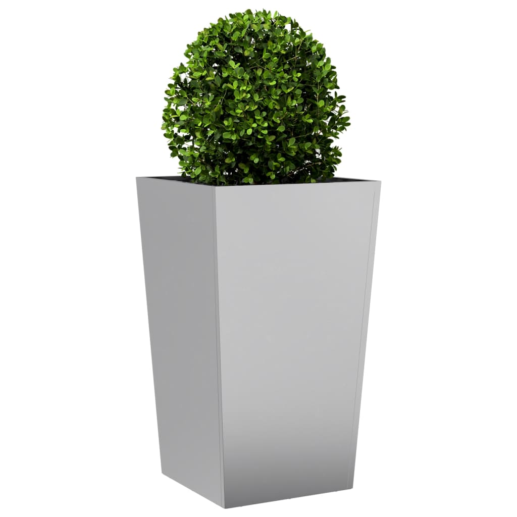 Plantekasser 2 stk 45x45x75 cm galvanisert stål