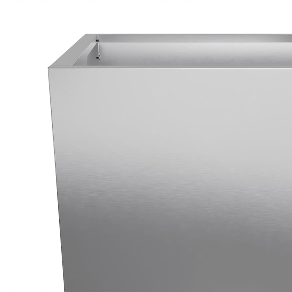 Plantekasser 2 stk 45x45x75 cm galvanisert stål