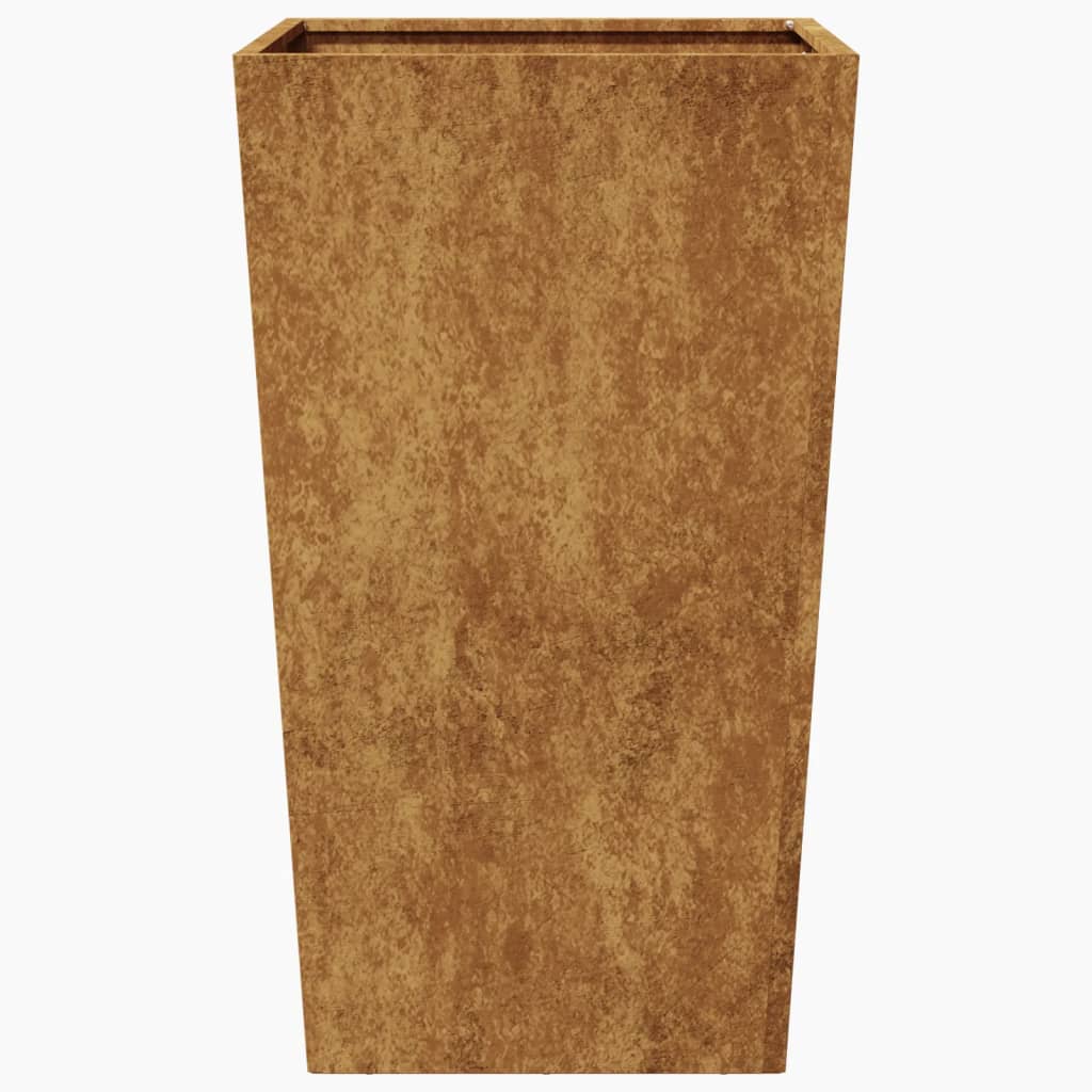 Hageplantekar 45x45x75 cm oksidert stål