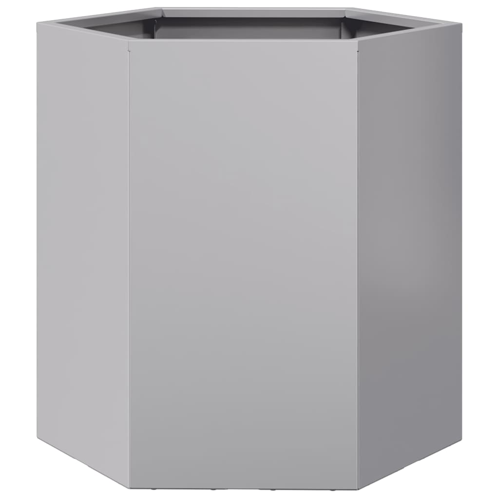 Plantekasse sekskantet 46x40x45 cm galvanisert stål