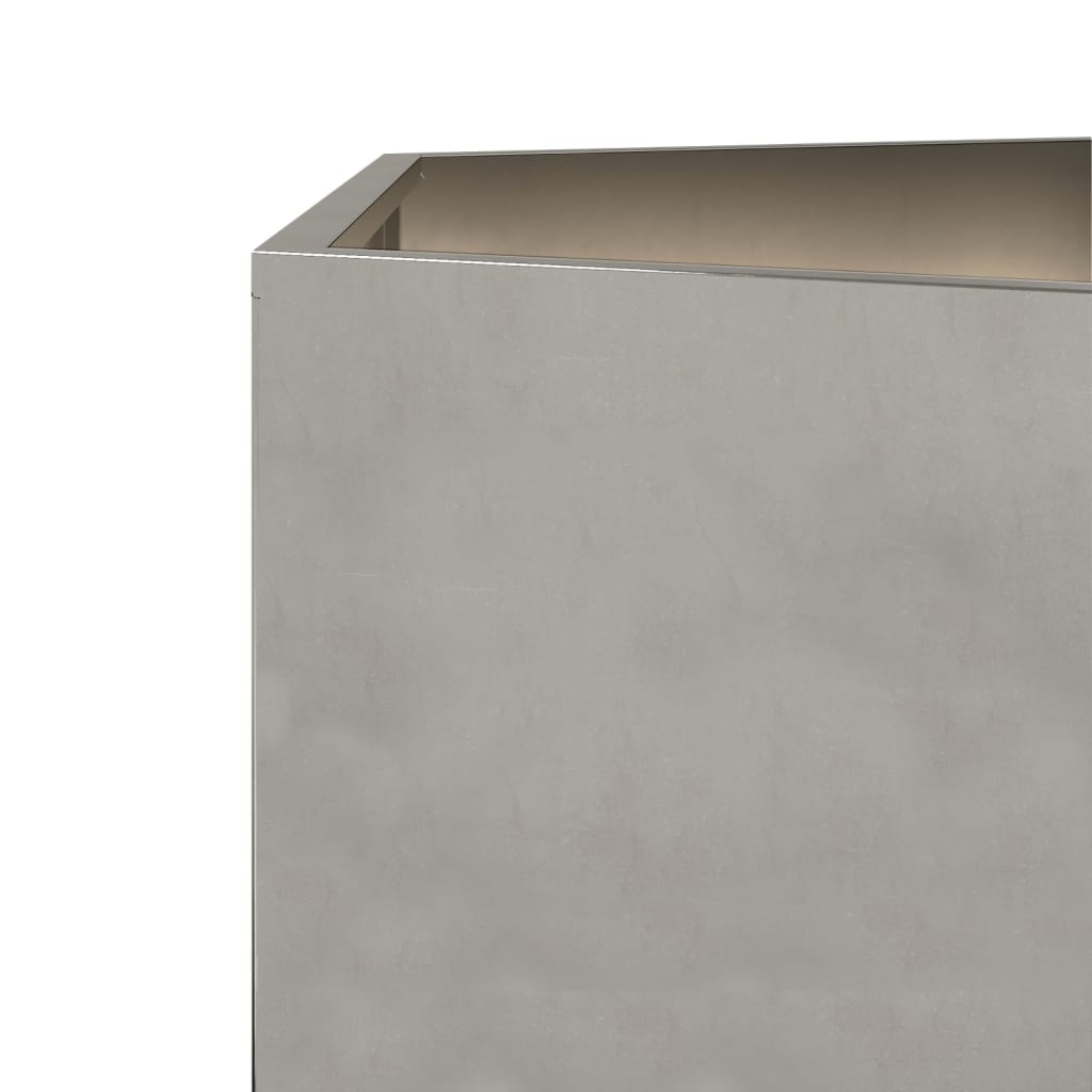 Plantekasse sekskantet 104x90x45 cm rustfritt stål