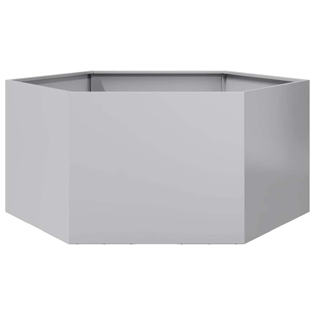 Plantekasse sekskantet 104x90x45 cm galvanisert stål