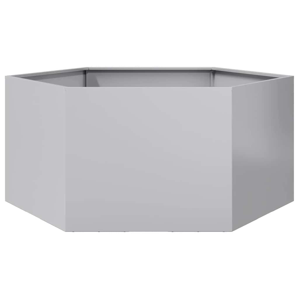 Plantekasse sekskantet 104x90x45 cm galvanisert stål