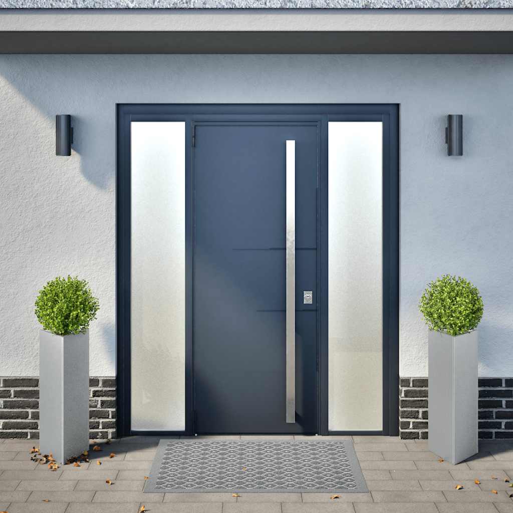 Plantekasser 2 stk 30x26x75 cm galvanisert stål vidaXL