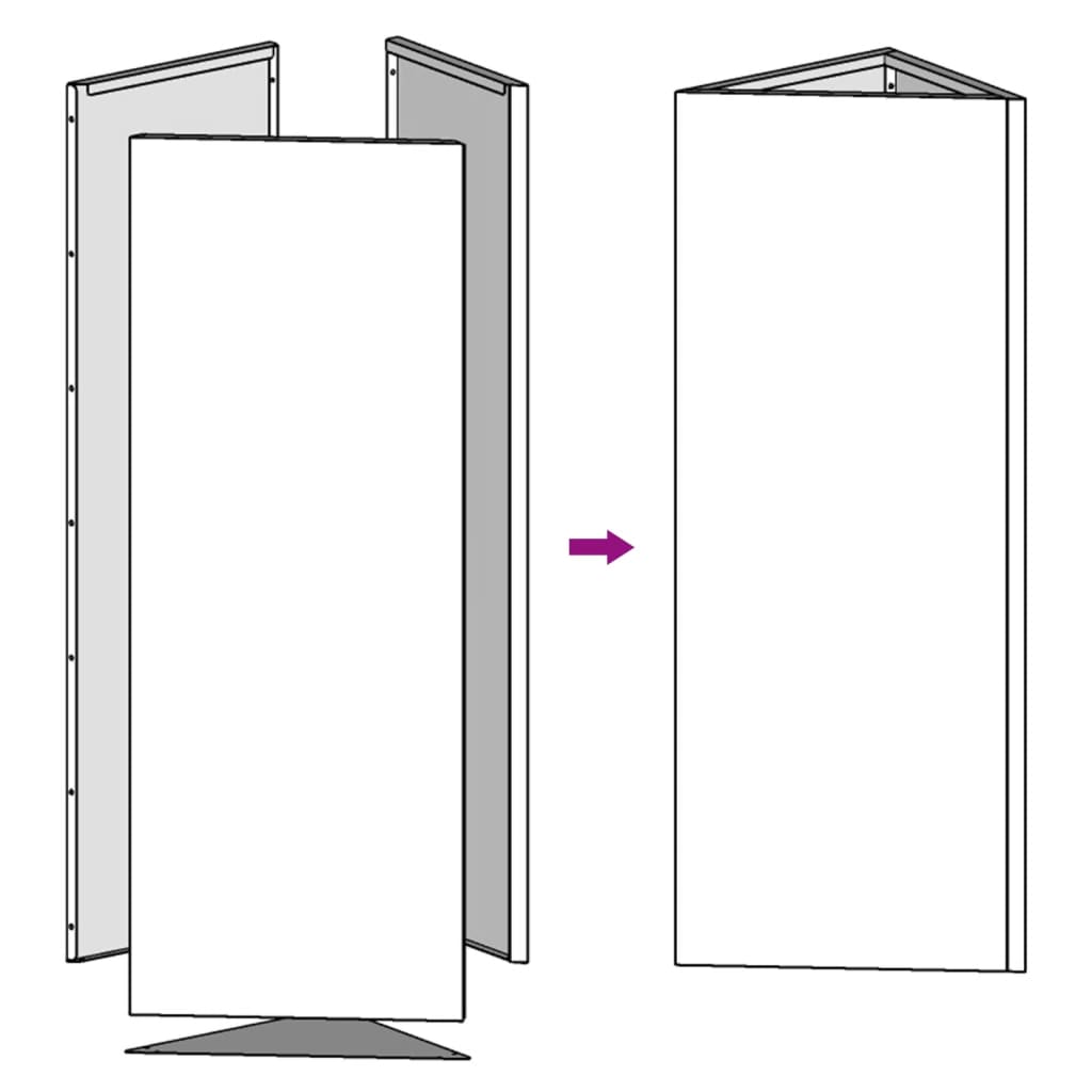 Plantekasser 2 stk antrasitt trekantet 40x34,5x75 cm stål