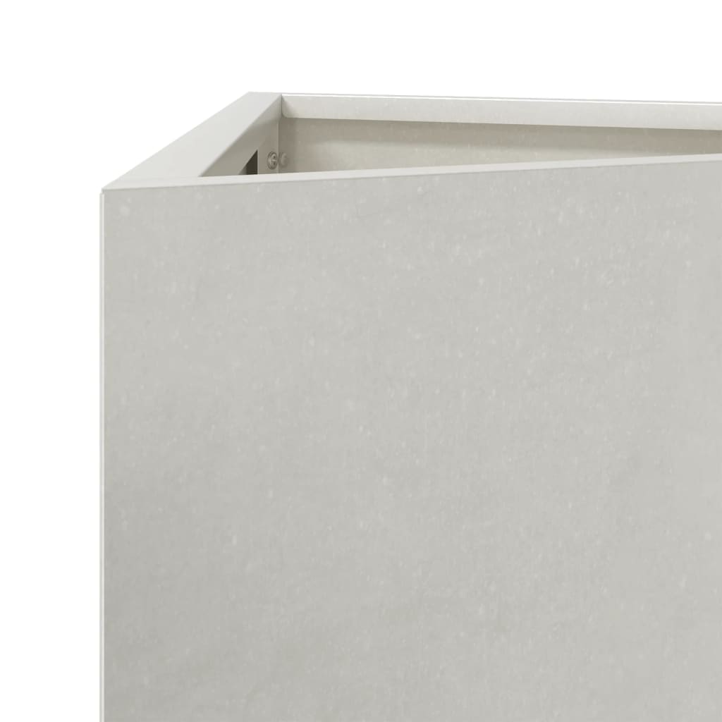 Plantekasser 2 stk trekantet 40x34,5x75 cm rustfritt stål