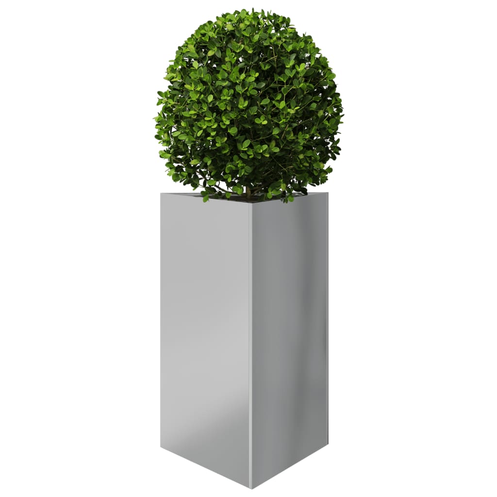 Plantekasse trekantet 50x43x75 cm galvanisert stål