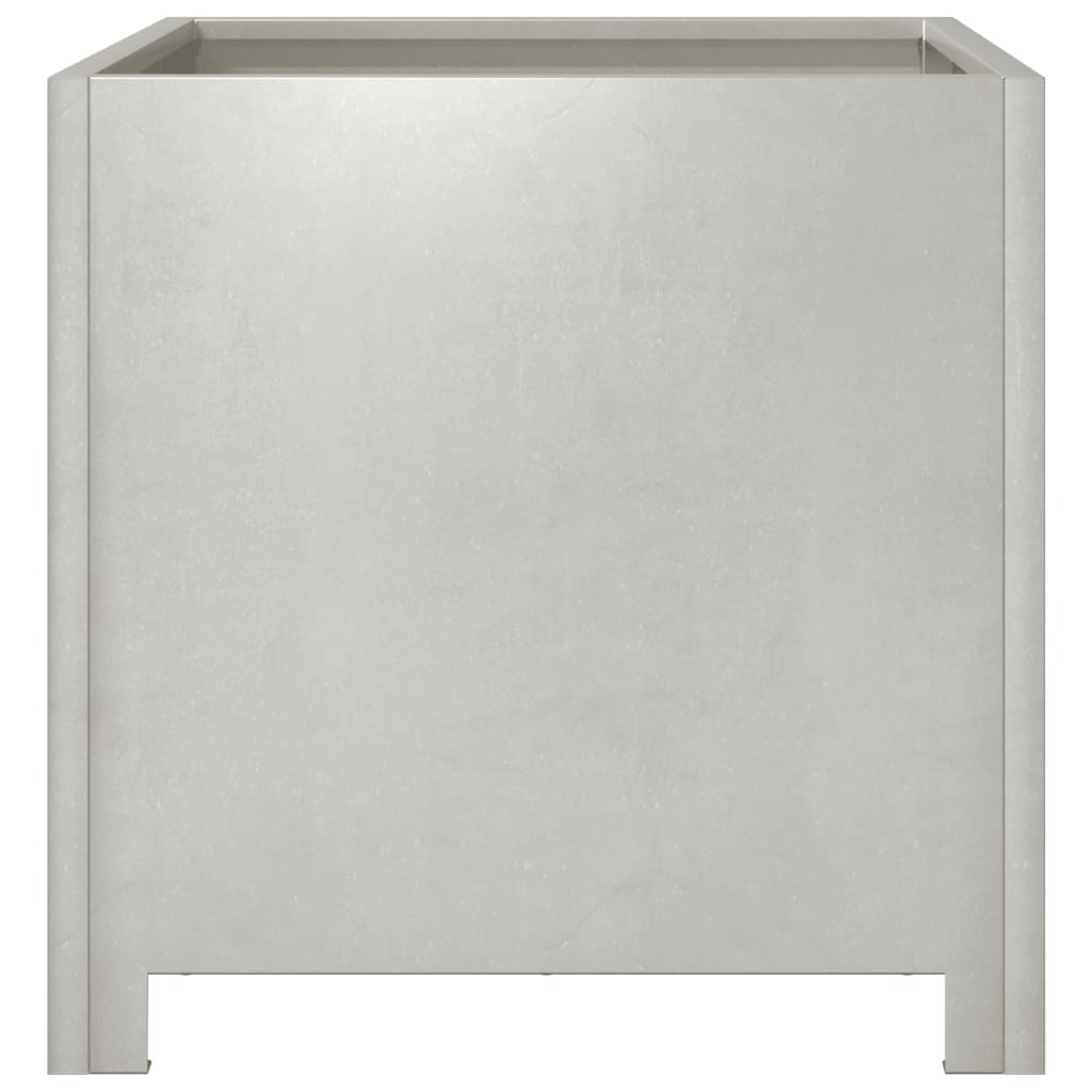 Plantekasser 2 stk 40x40x40 cm rustfritt stål