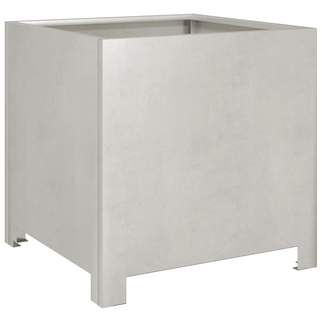 Plantekasser 2 stk 40x40x40 cm rustfritt stål