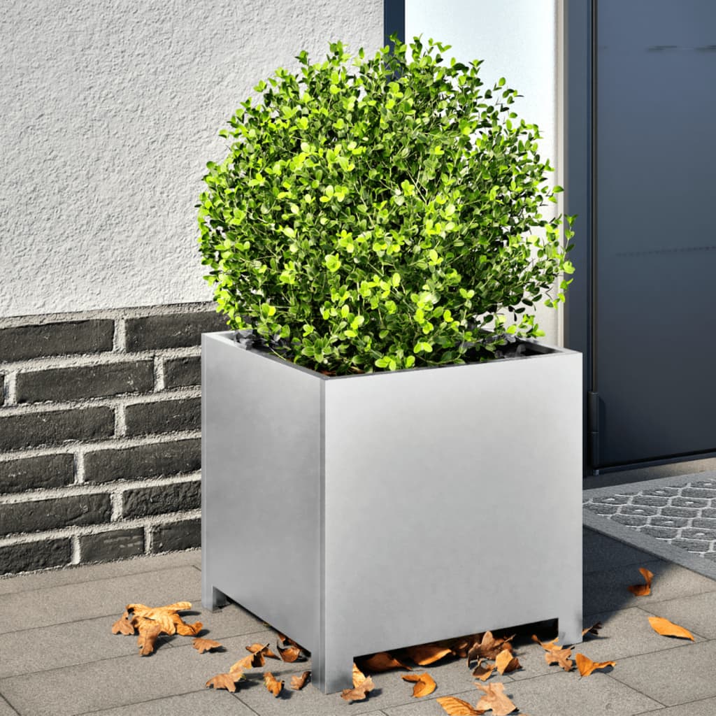 Plantekasse 40x40x40 cm galvanisert stål