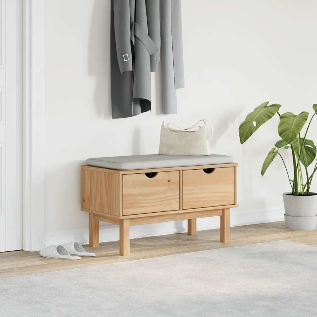 Gangbenk OTTA 80x40x45 cm heltre furu