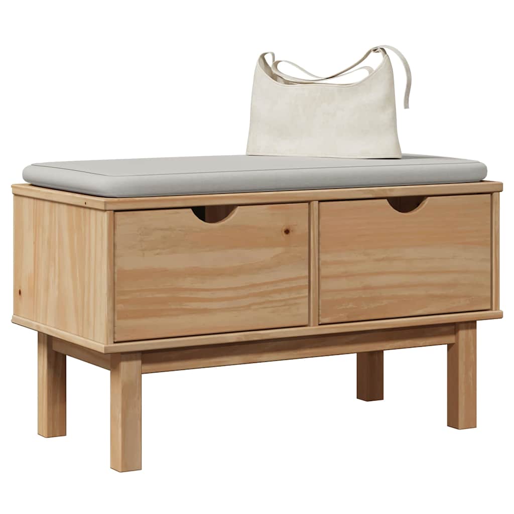 Gangbenk OTTA 80x40x45 cm heltre furu