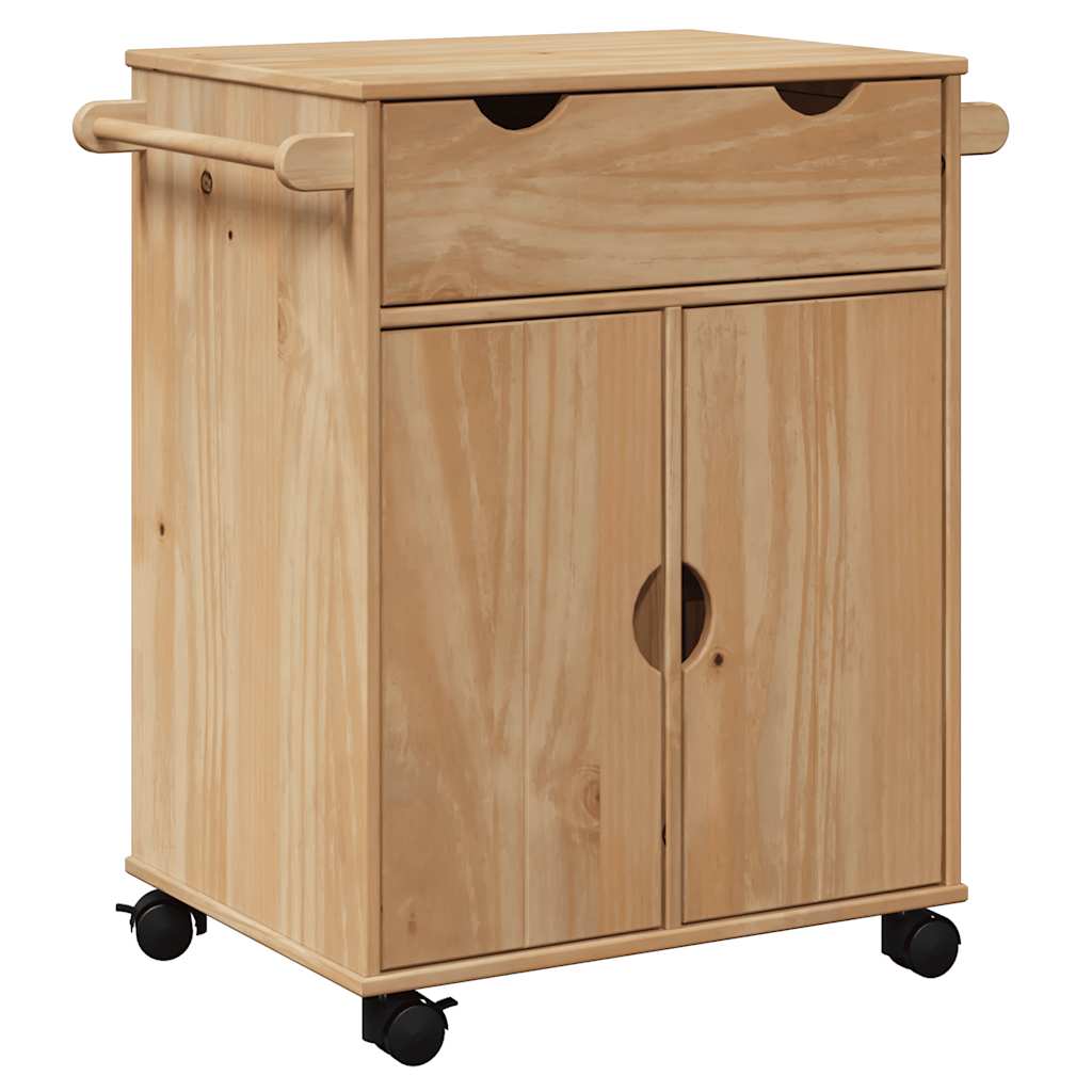 Kjøkkenvogn OTTA 59x45x80 cm heltre furu