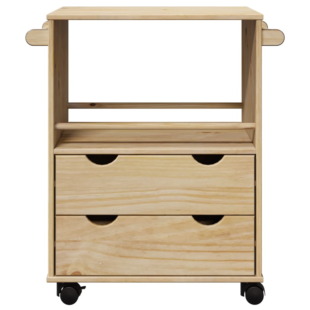 Kjøkkenvogn OTTA 59x45x80 cm heltre furu