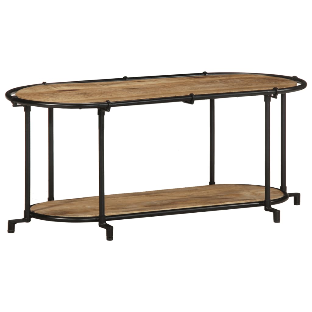 TV-benk 100x42x40 cm grov heltre mango