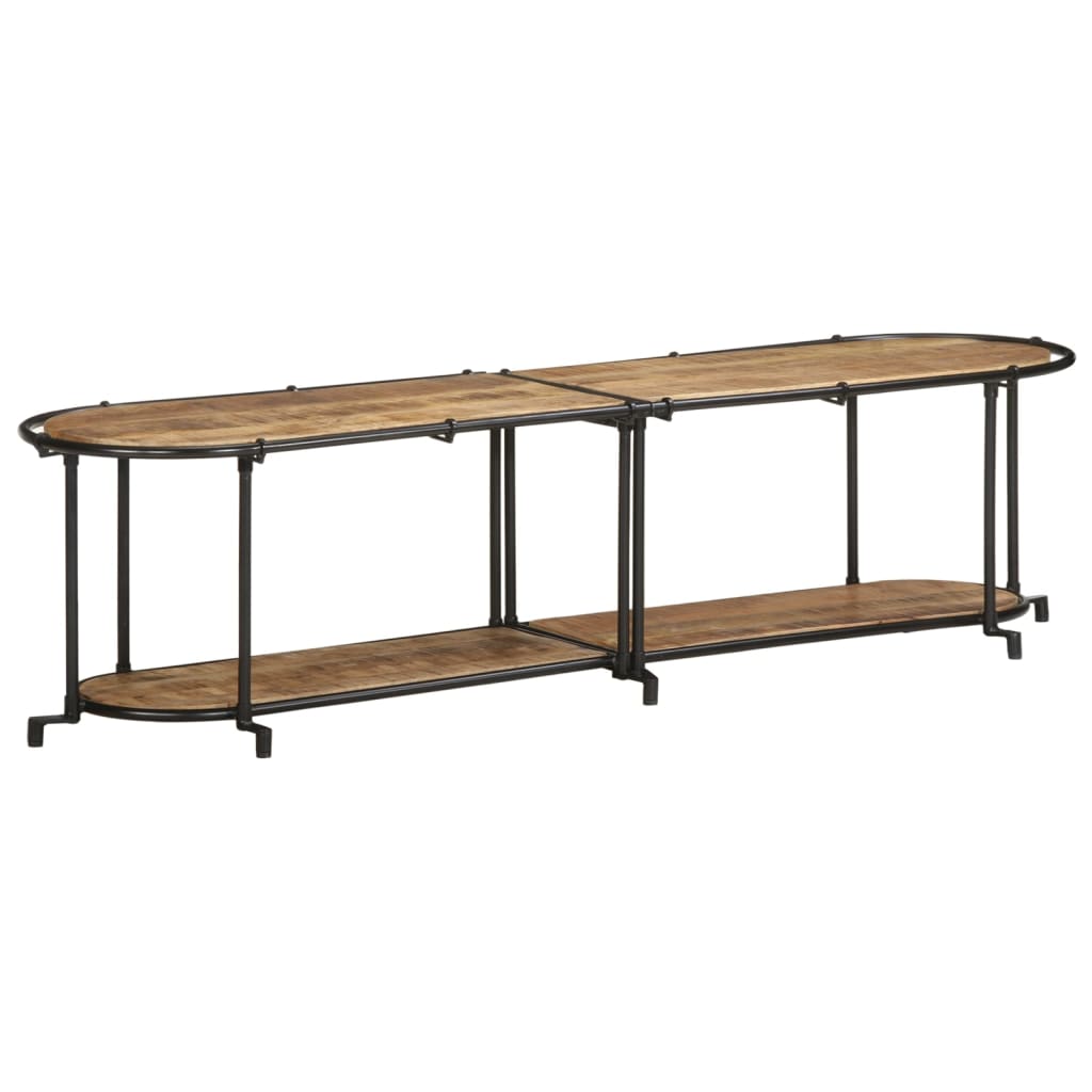 TV-benk 160x42x40 cm grov heltre mango