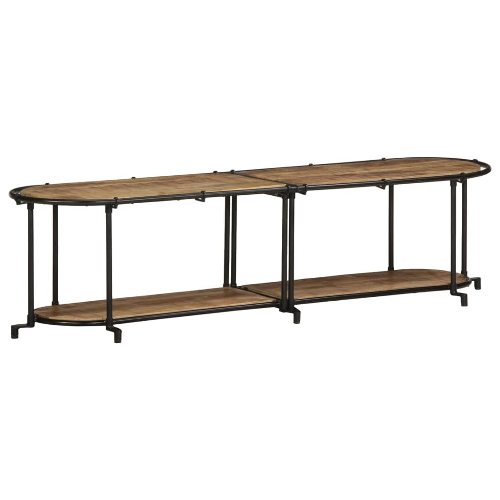 TV-benk 160x42x40 cm grov heltre mango