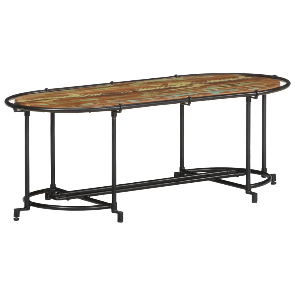 Salongbord 110x55x40 cm gjenvunnet heltre