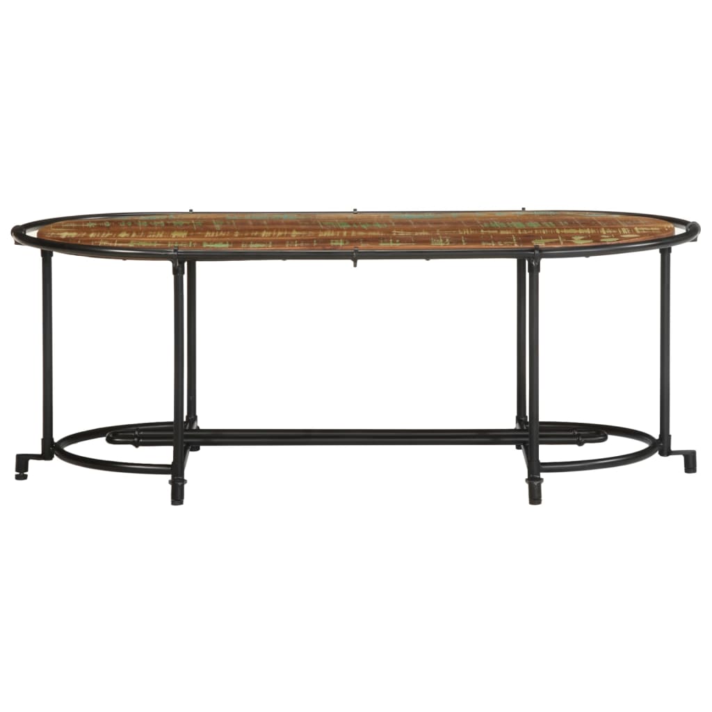 Salongbord 110x55x40 cm gjenvunnet heltre