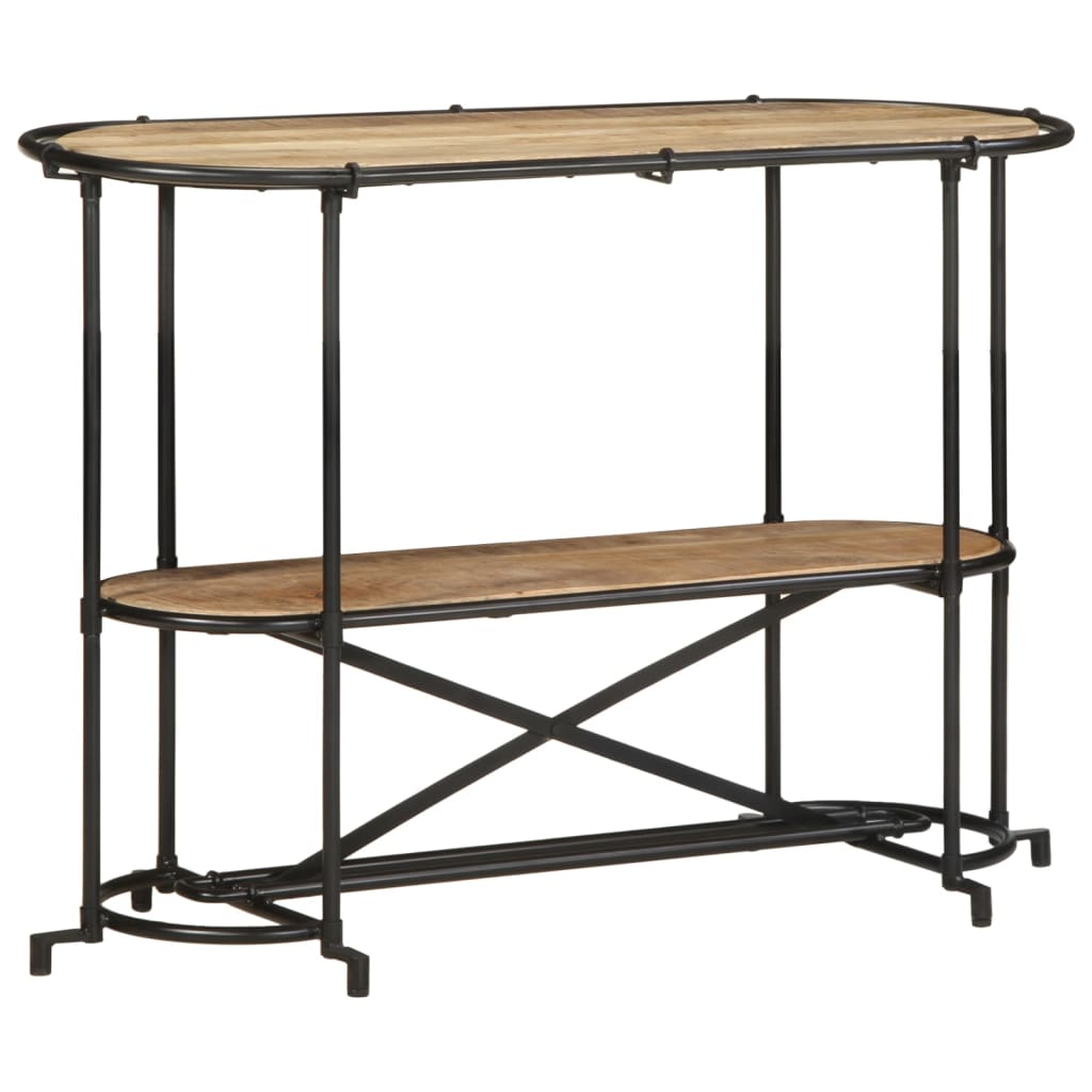 Konsollbord 110x42x76 cm grovt heltre mangotre