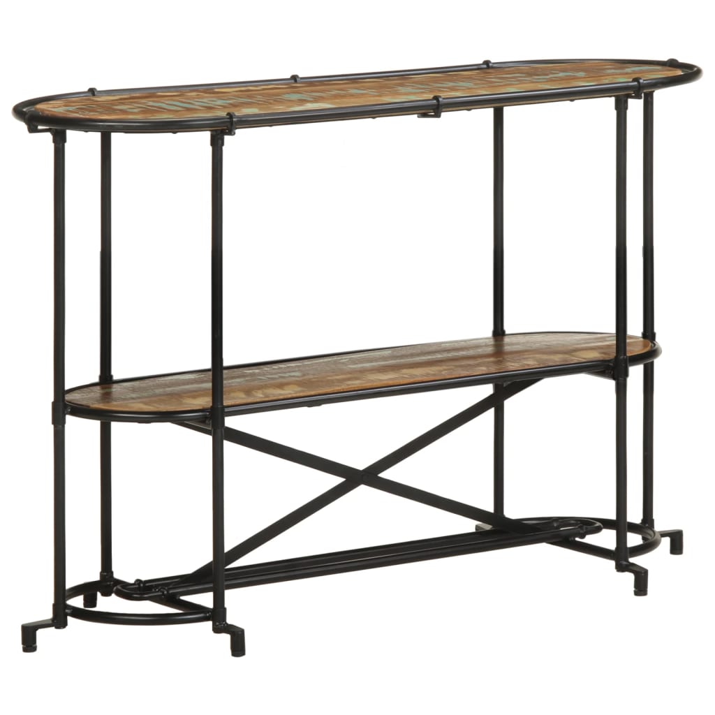 Konsollbord 110x42x76 cm gjenvunnet heltre