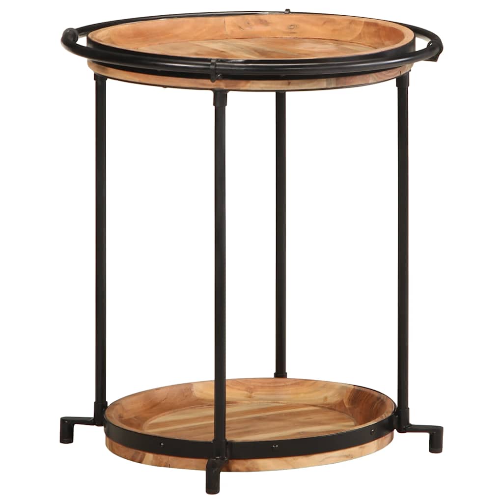Sidebord Ø55x60 cm heltre akasie
