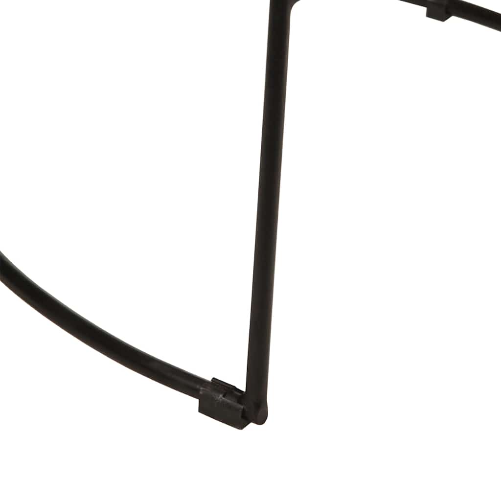 Barkrakker 2 stk svart 49x43x103 cm heltre mango