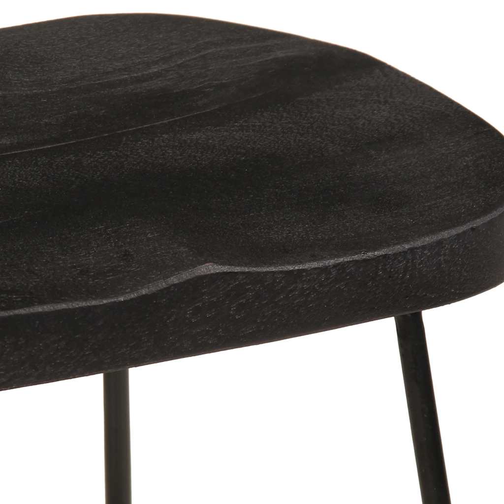 Barkrakker 2 stk sort 45x40x62 cm heltre mango
