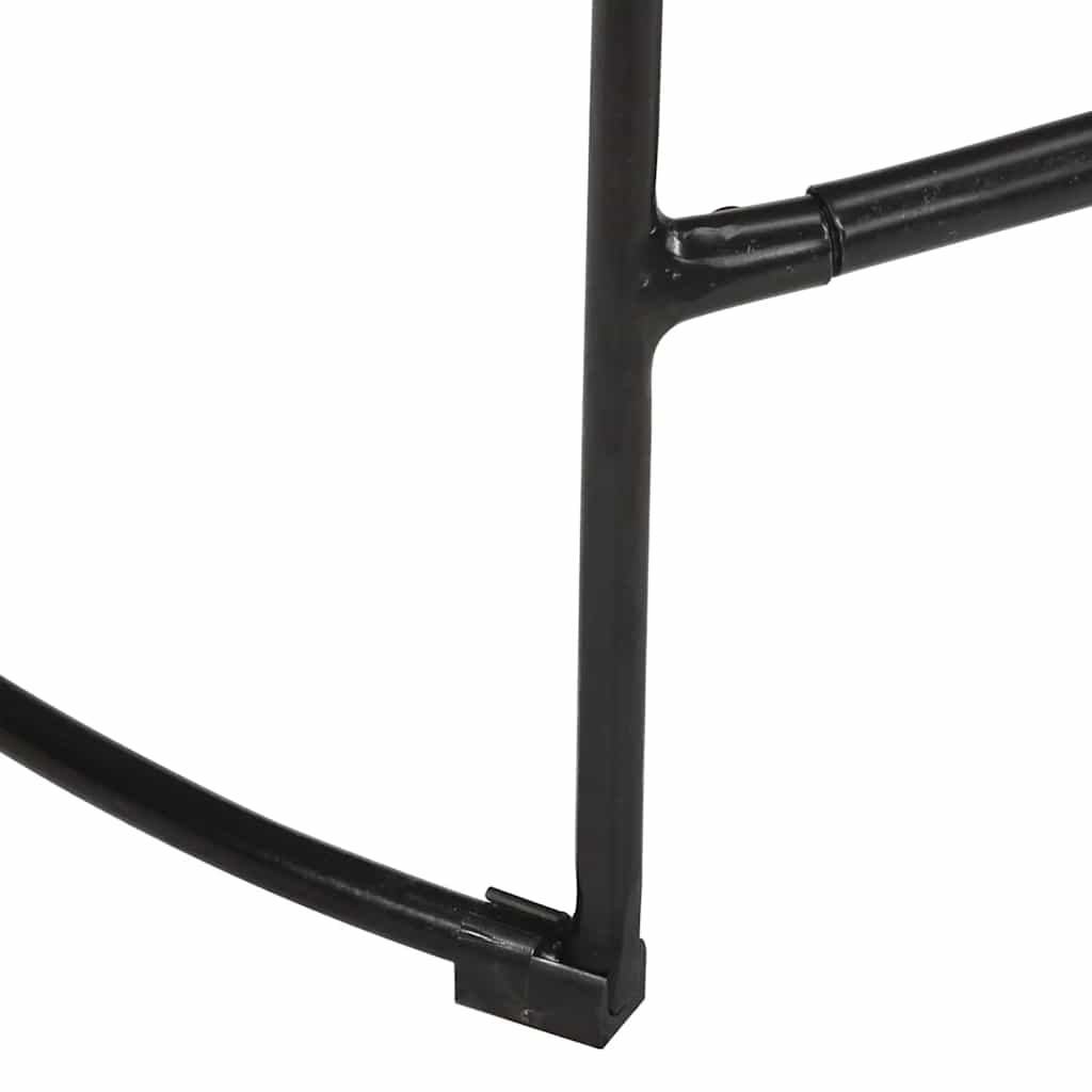Barkrakker 2 stk sort 45x40x62 cm heltre mango