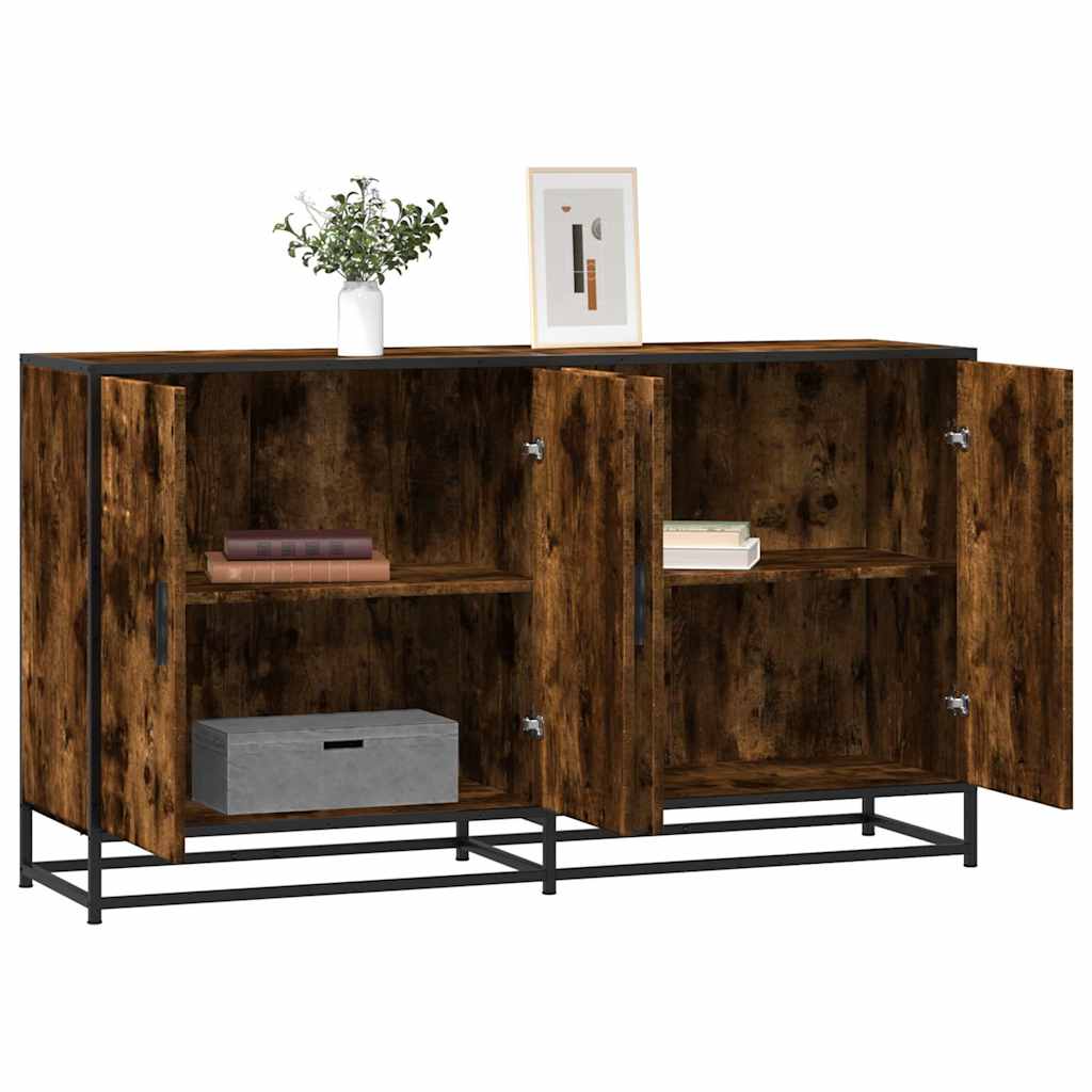 Skjenk røkt eik 134x35x76 cm konstruert tre