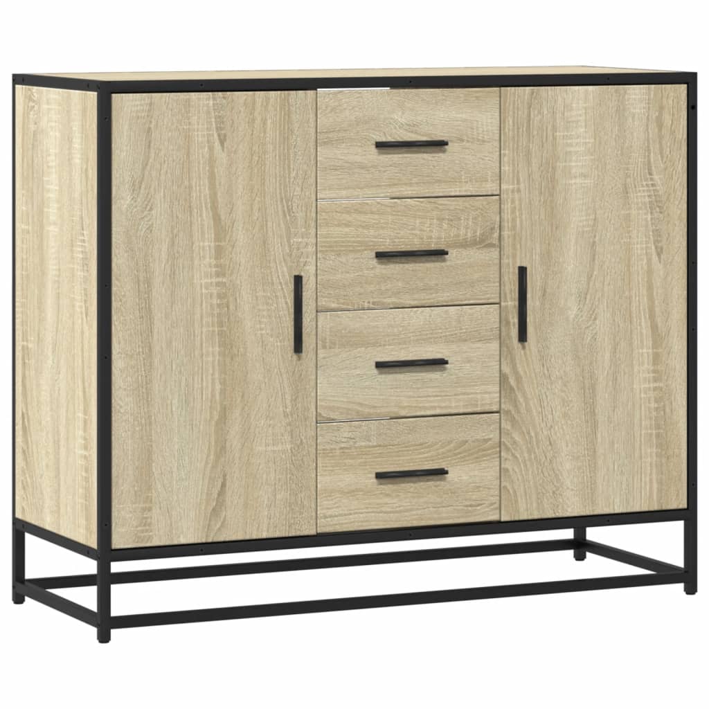Skjenk sonoma eik 92x35x76 cm konstruert tre