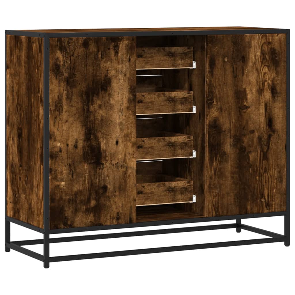 Skjenk røkt eik 92x35x76 cm konstruert tre