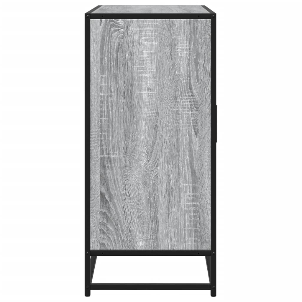 Skjenk grå sonoma eik 92x35x76 cm konstruert tre
