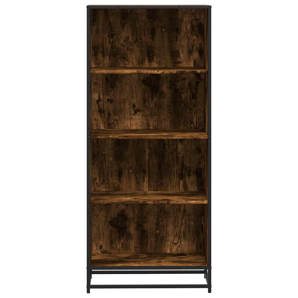 Bokhylle røkt eik 60x35x139 cm konstruert tre