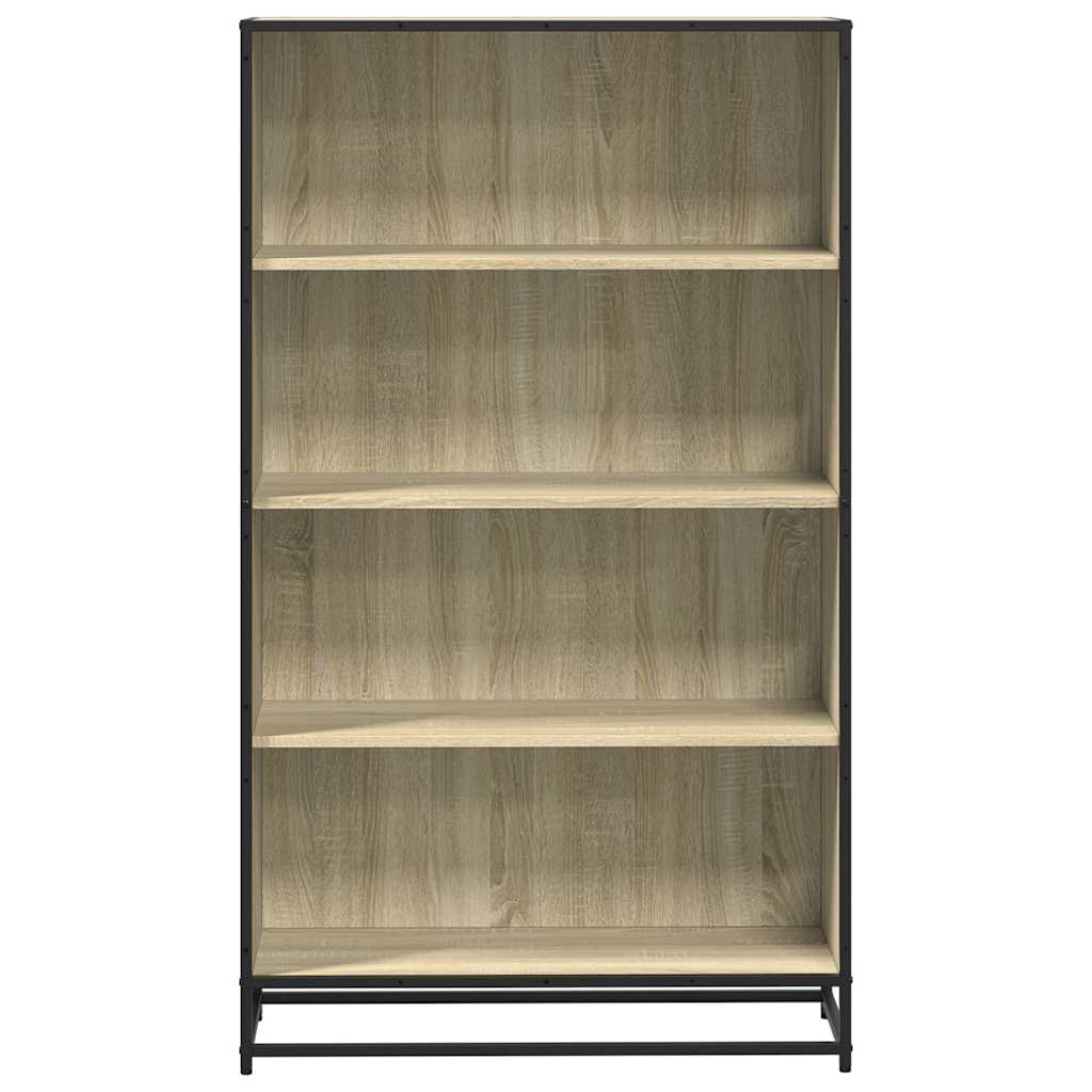 Bokhylle sonoma eik 80,5x35x139 cm konstruert tre