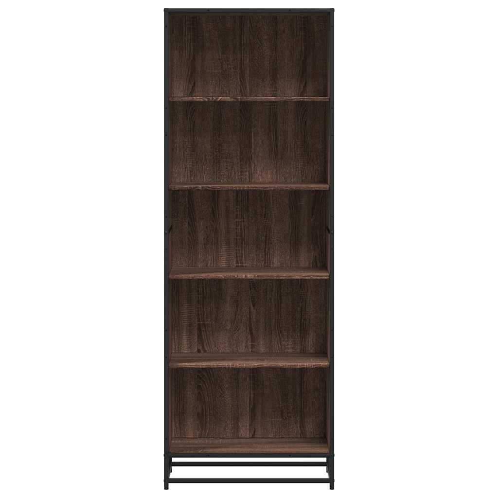 Bokhylle brun eik 60x35x170,5 cm konstruert tre
