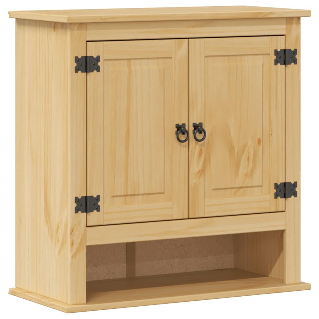 Baderomsskap Corona 70x33x71,5 cm heltre furu vidaXL