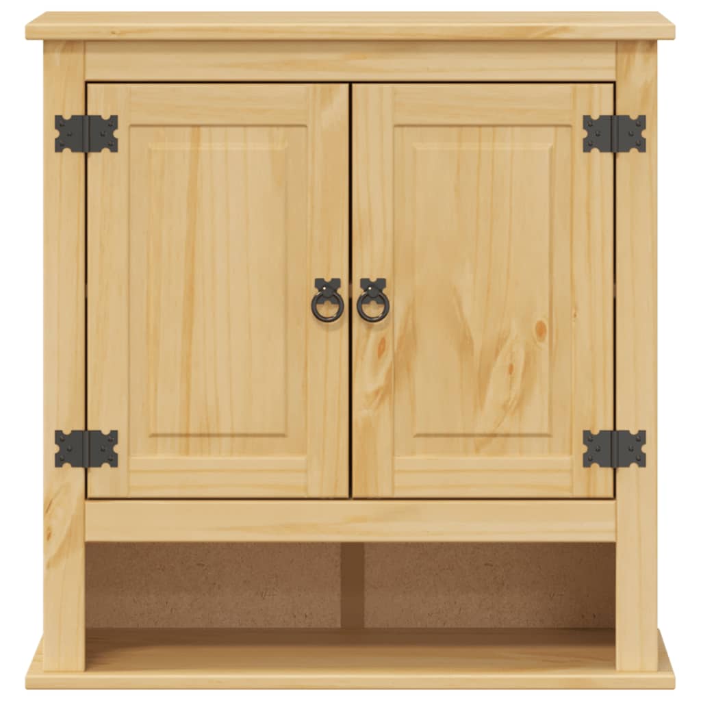 Baderomsskap Corona 70x33x71,5 cm heltre furu vidaXL