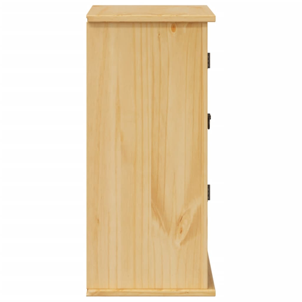 Baderomsskap Corona 70x33x71,5 cm heltre furu vidaXL