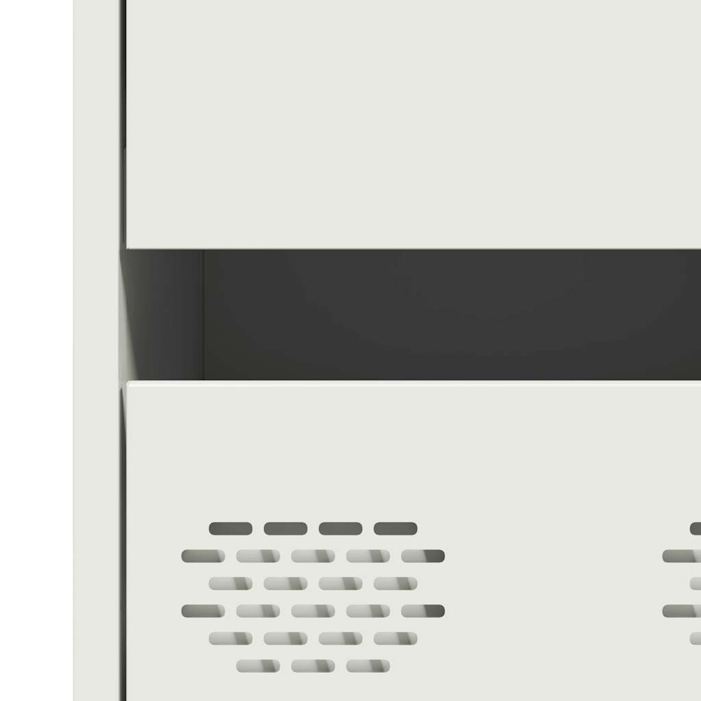Highboard hvit 68x39x101,5 cm stål