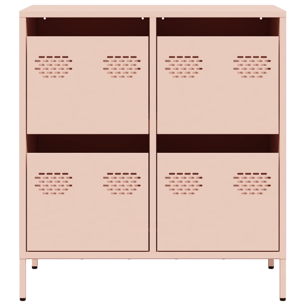 Skjenk rosa 68x39x73,5 cm kaldvalset stål