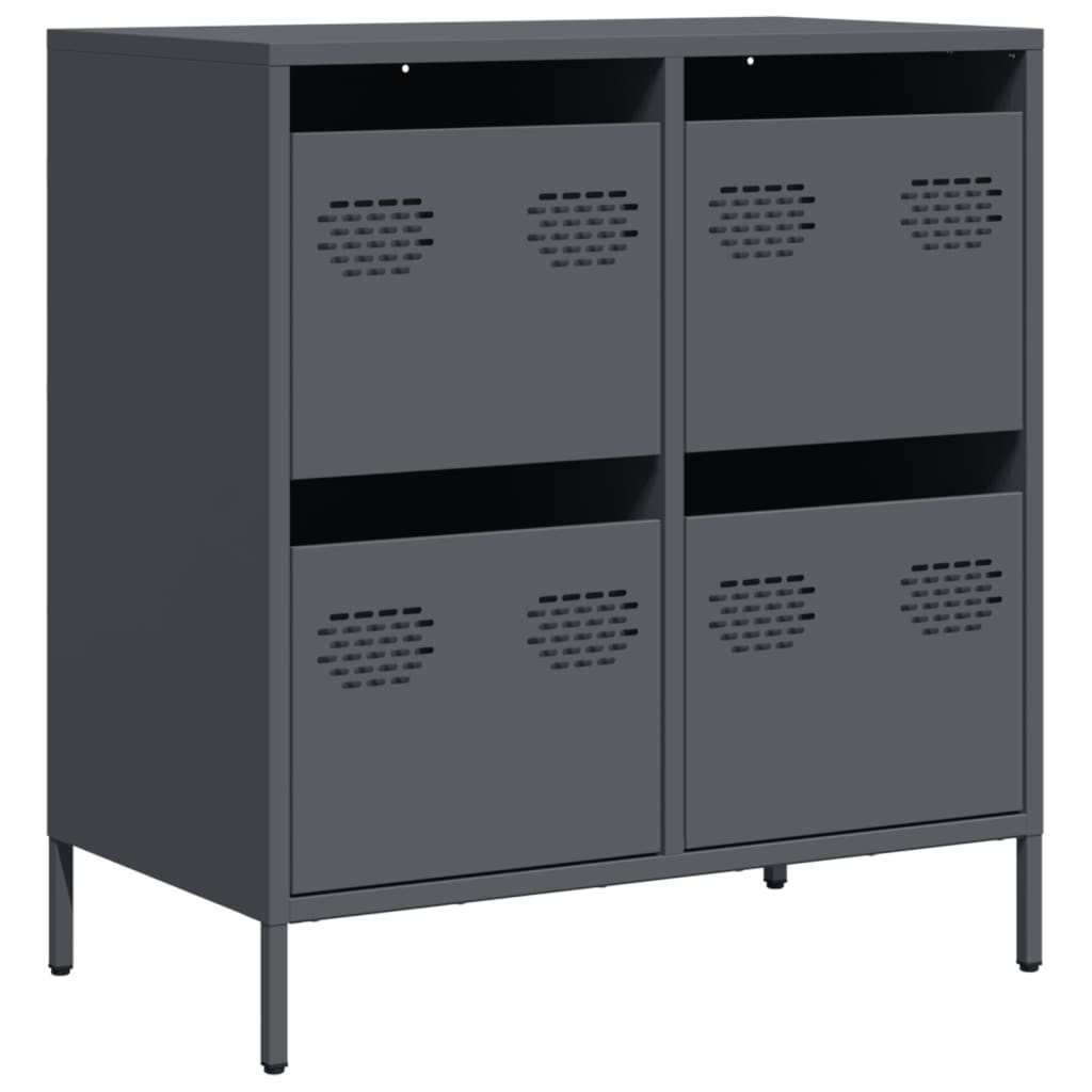 Skjenk antrasitt 68x39x73,5 cm kaldvalset stål